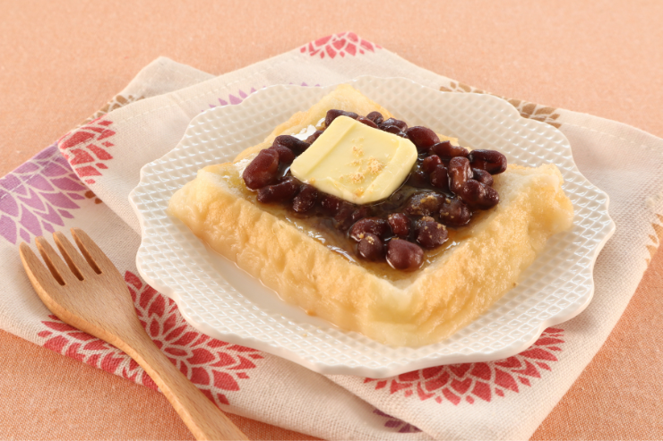 アレンジレシピ らくらく食パンであんバター