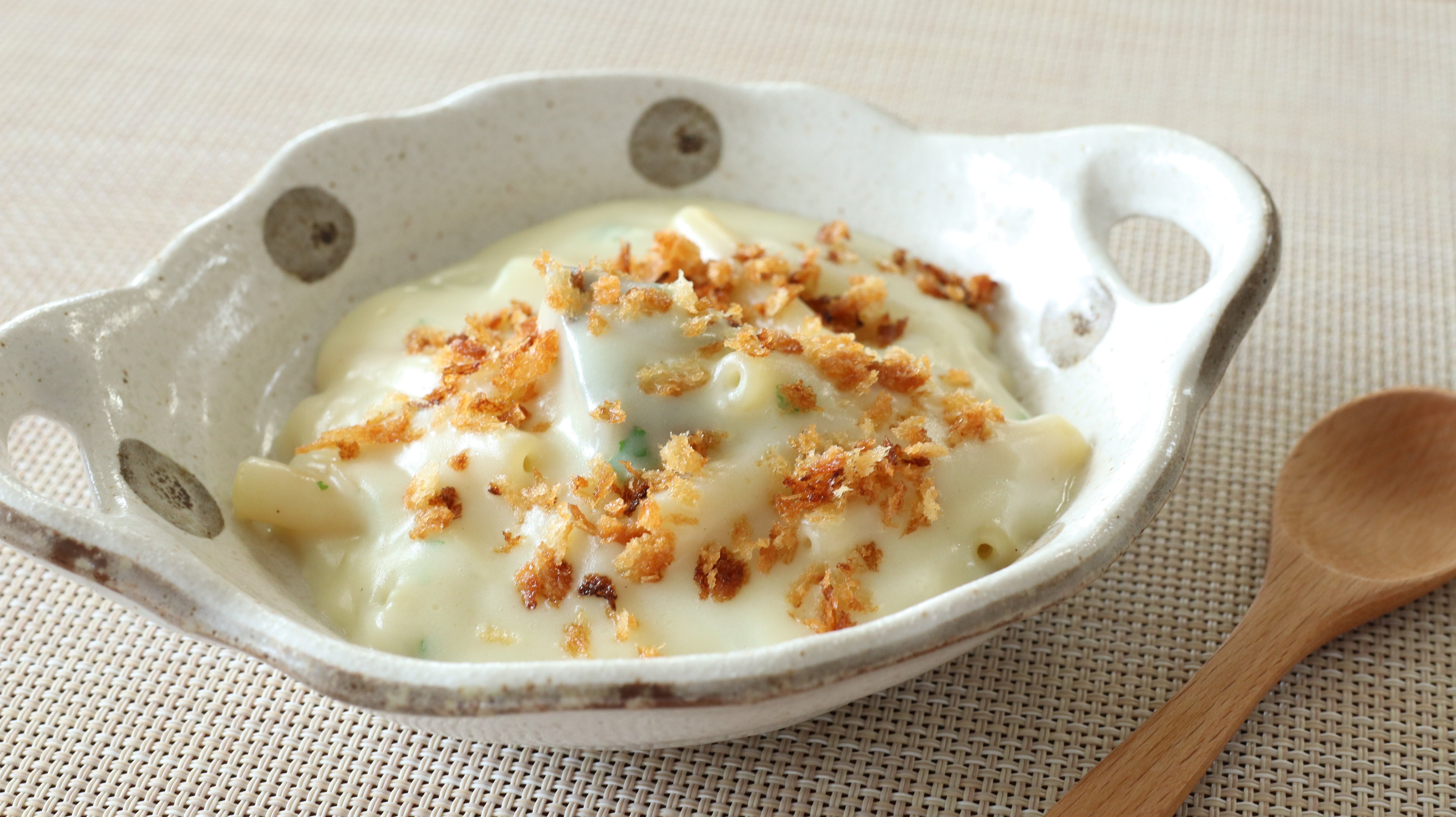 介護食 焼かない 鮭と豆乳のグラタン