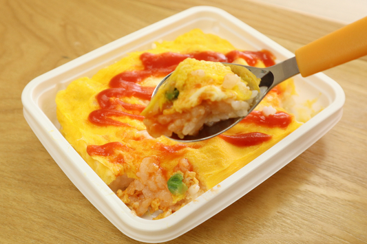 アレンジレシピ パックご飯でレンチンオムライス