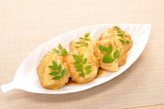 カルシウム豊富！ふわふわ筍入り鶏つくね