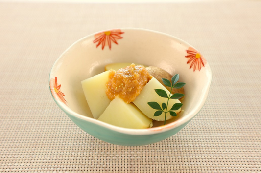 ビタミン豊富！新じゃがの簡単木の芽味噌かけ