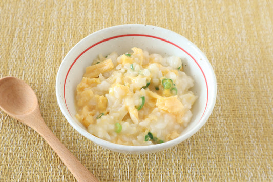 介護食レシピ　博多水炊き鍋の〆はレンジで簡単雑炊