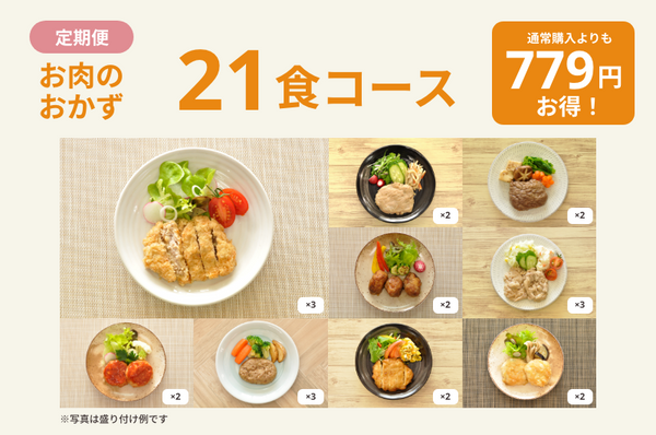 定期便　お肉２１食コース