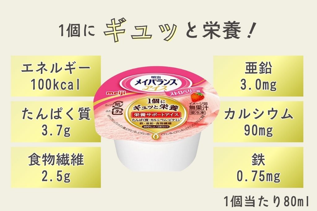 明治メイバランスアイス　ストロベリー味