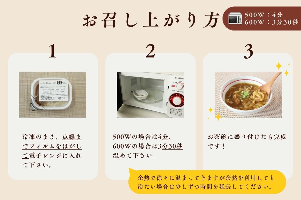 やわらか ミニカレーうどん（中辛）