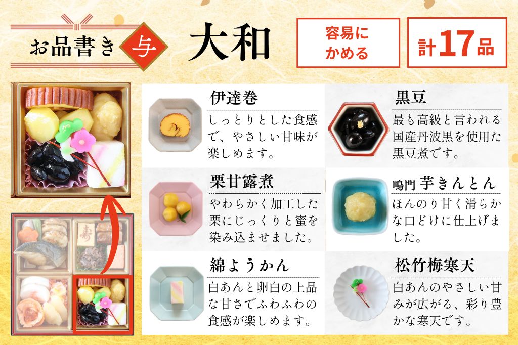 やわらかおせち　大和